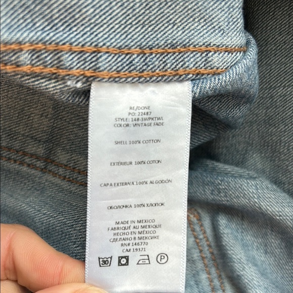 Re/Done 70’s Women's Wide Leg | High Rise Jeans | 30 - Picture 6 of 6